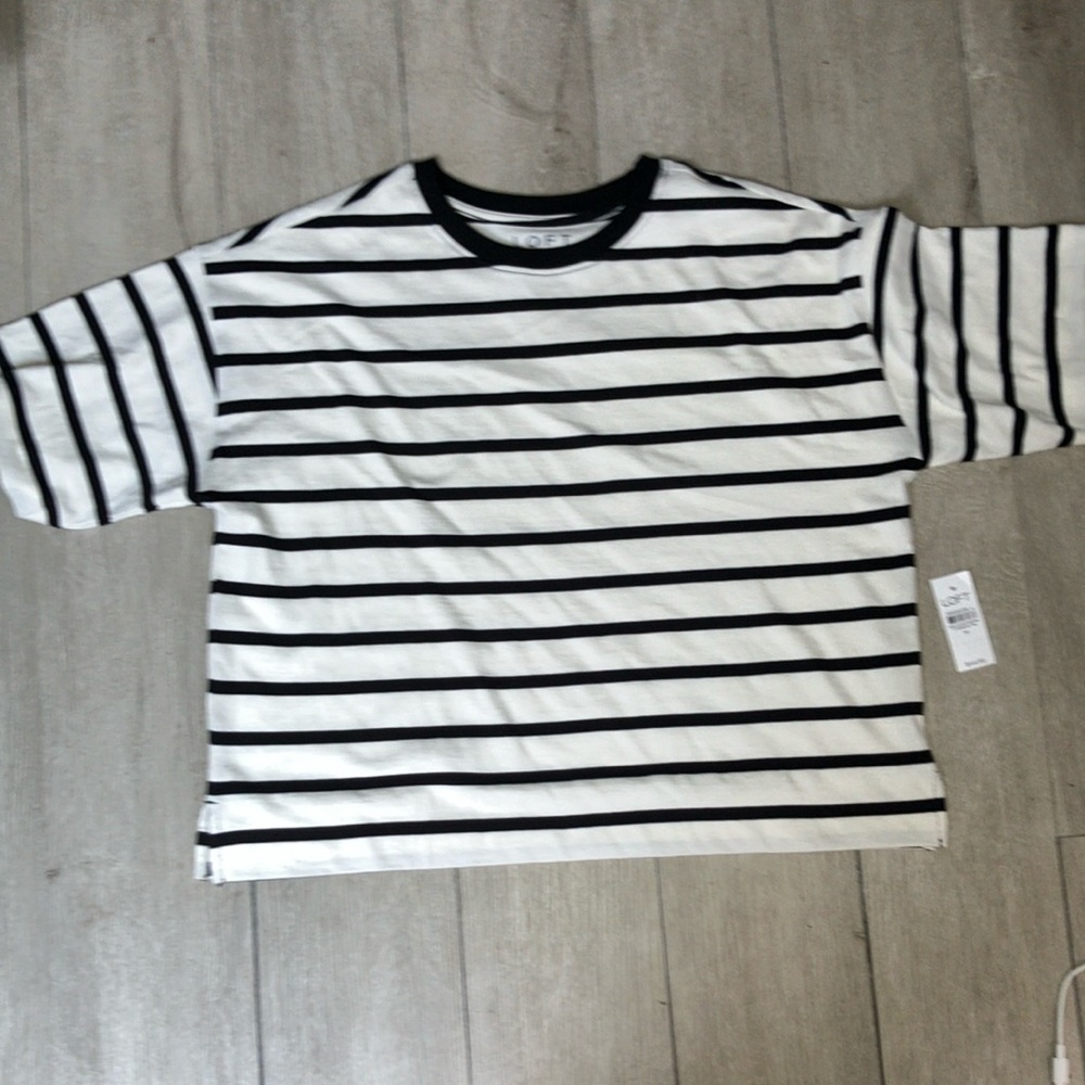 Loft striped modern tee
